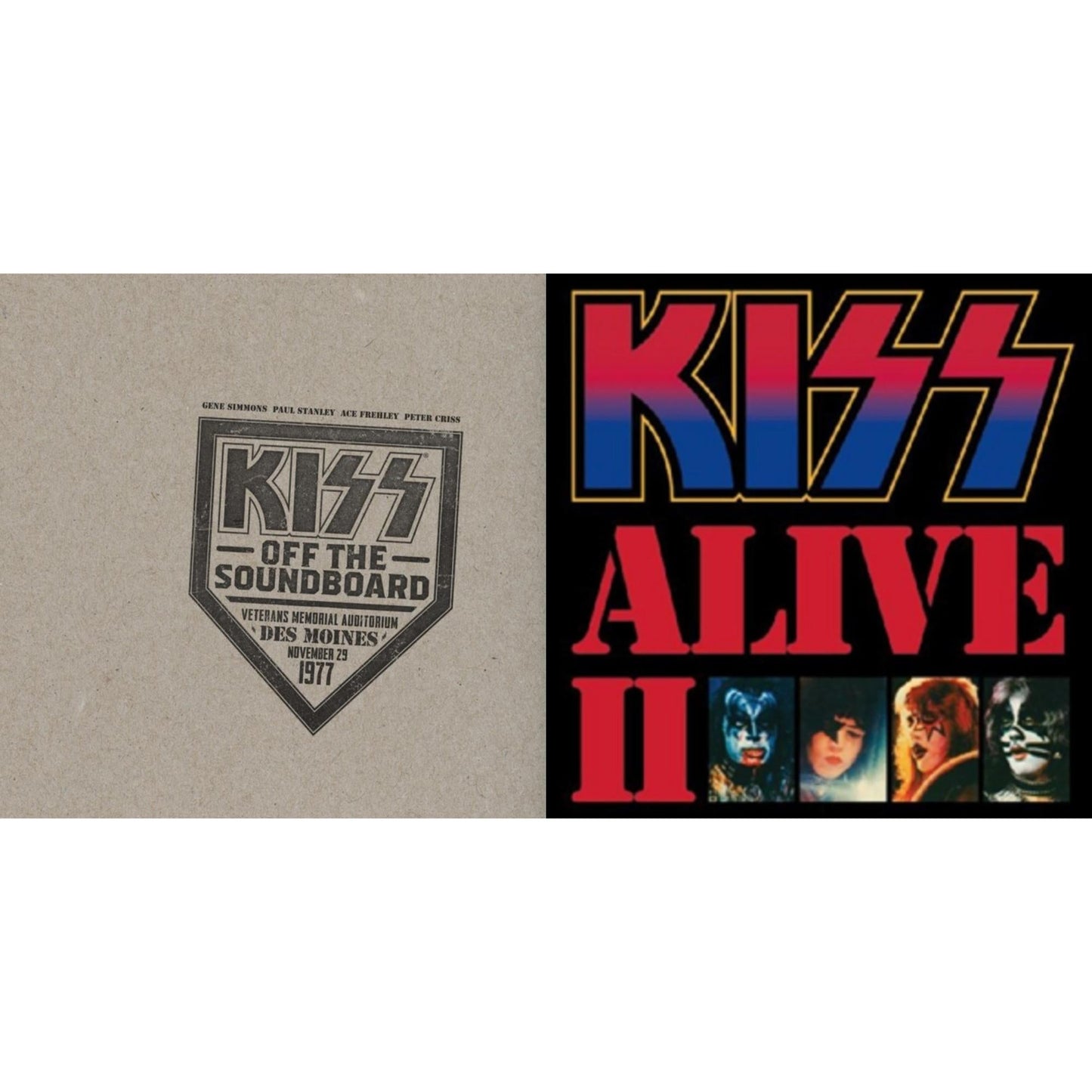 Kiss - Kiss Off The Soundboard: Live In Des Moines (2LP) & Alive Ii