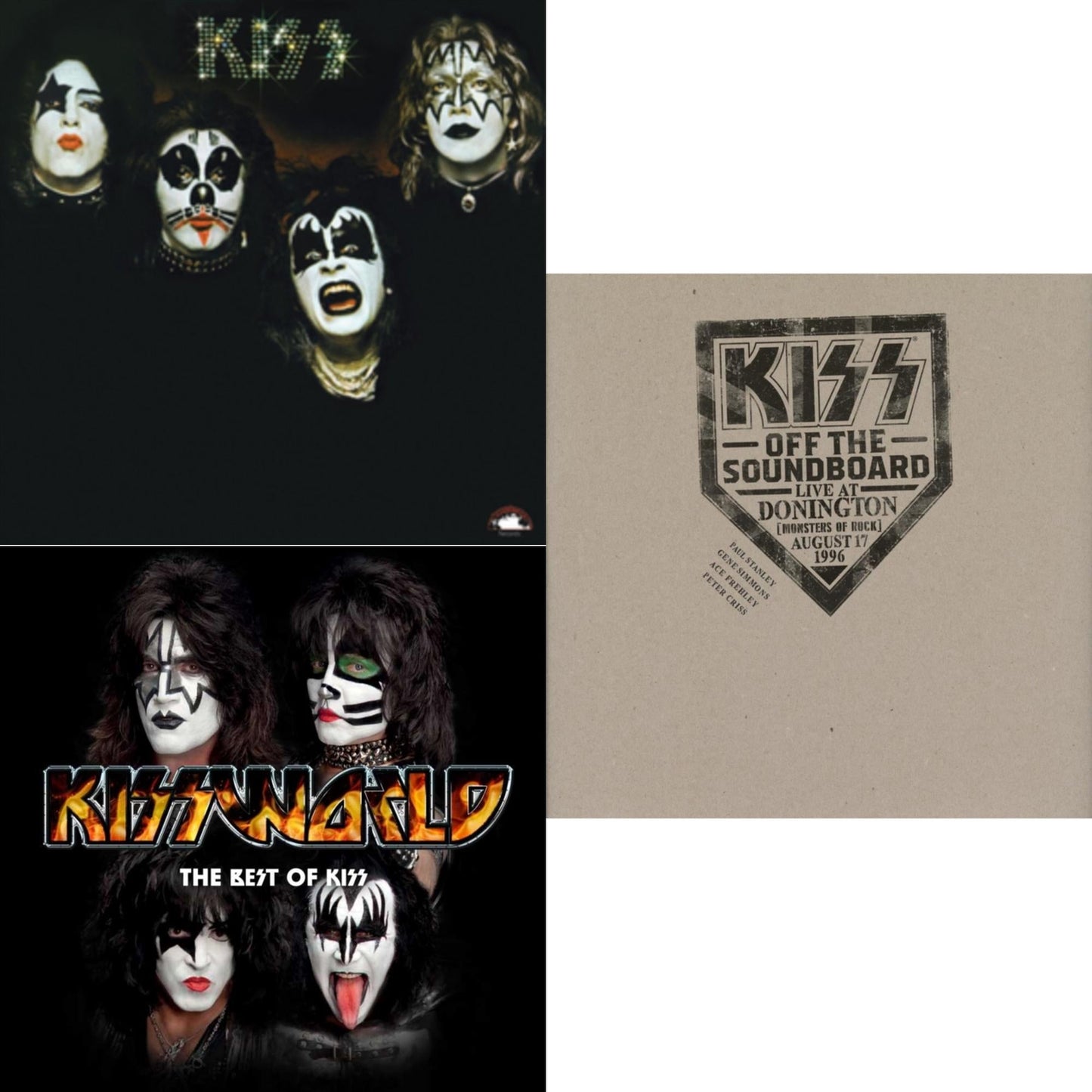 Kiss - Kiss Off The Soundboard: Donington 1996 (Live) (3LP) & Kiss & Kissworld - The Best Of Kiss (2 LP)