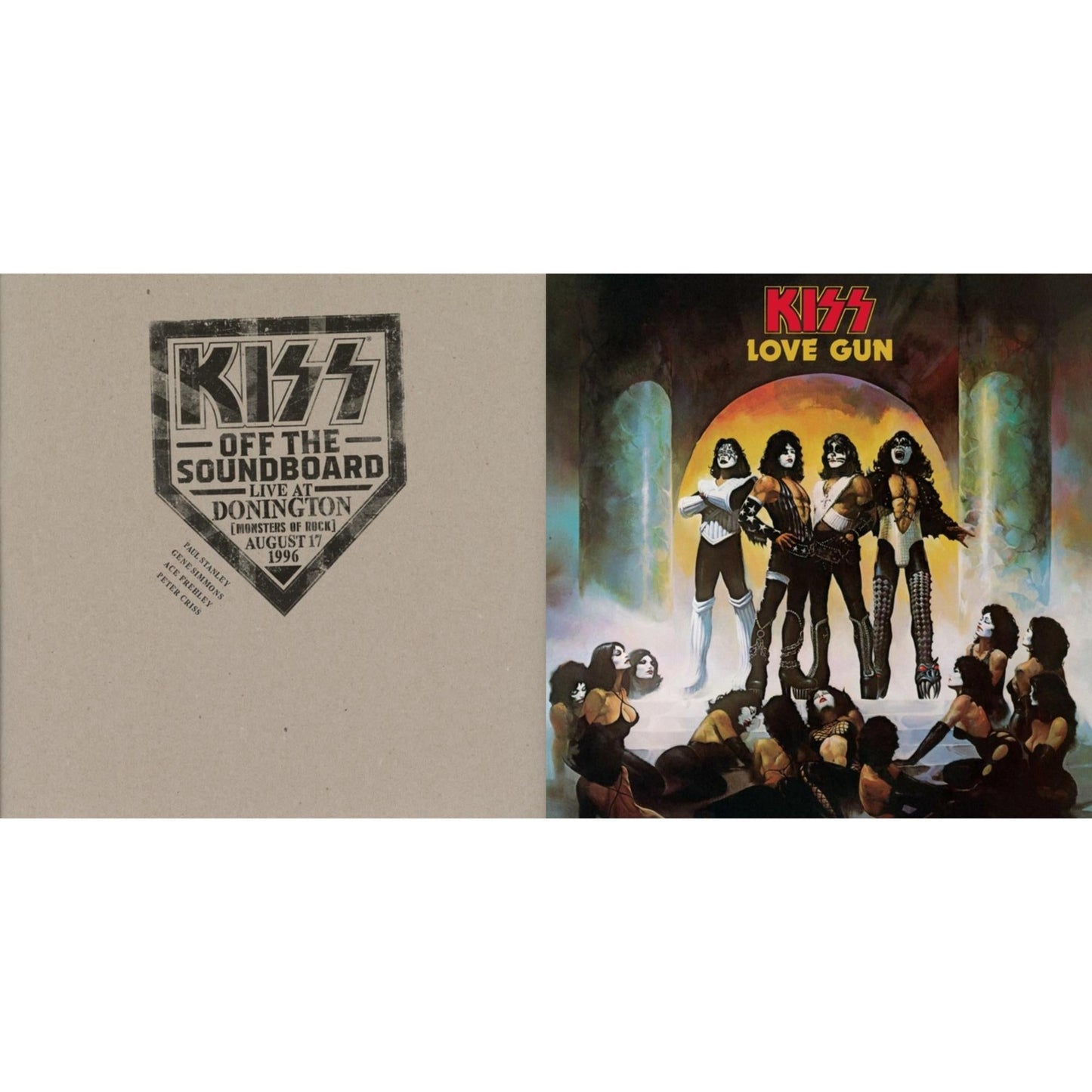 Kiss - Kiss Off The Soundboard: Donington 1996 (Live) (3LP) & Love Gun (Tangerine/Aqua Splatter LP Vinyl)