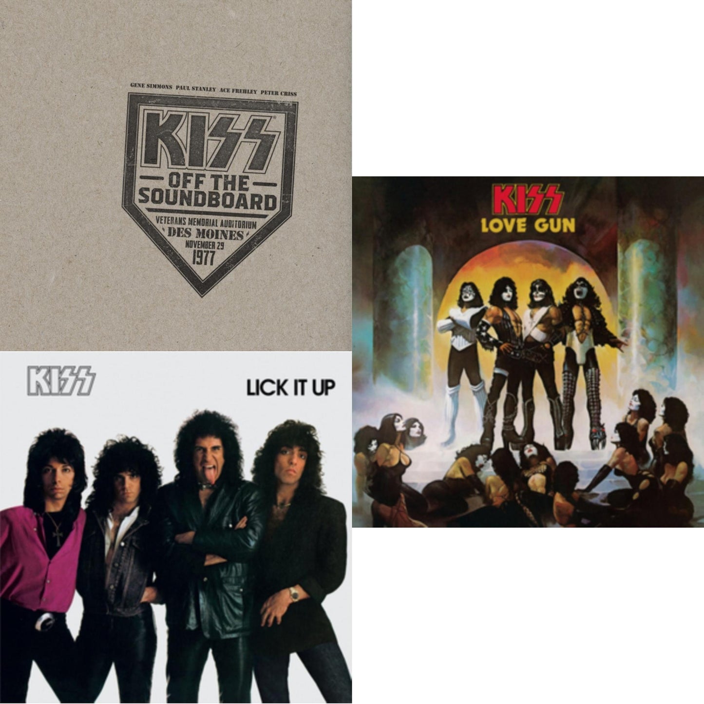 Kiss - Kiss Off The Soundboard: Live In Des Moines (2LP) & Lick It Up & Love Gun