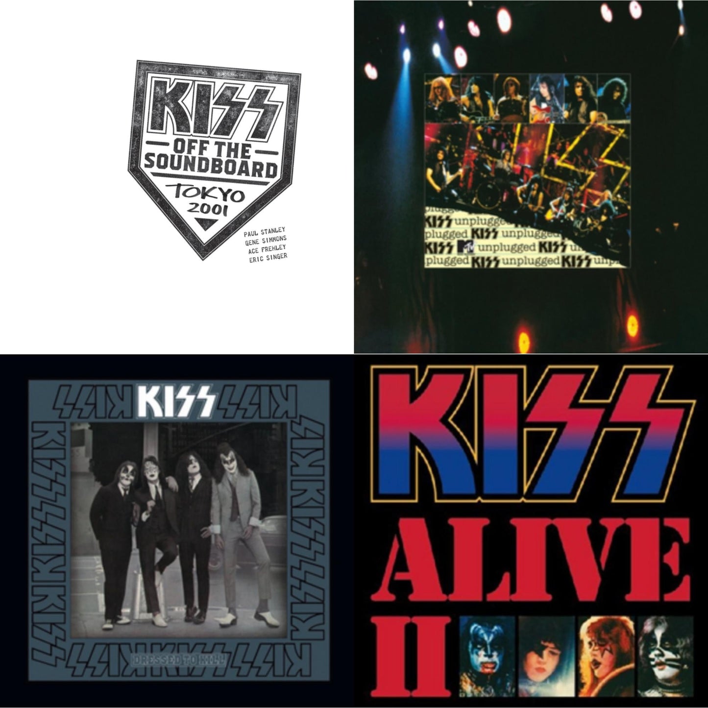 Kiss - Kiss Off The Soundboard: Tokyo 2001 (3LP) & Dressed To Kill & Mtv Unplugged & Alive Ii