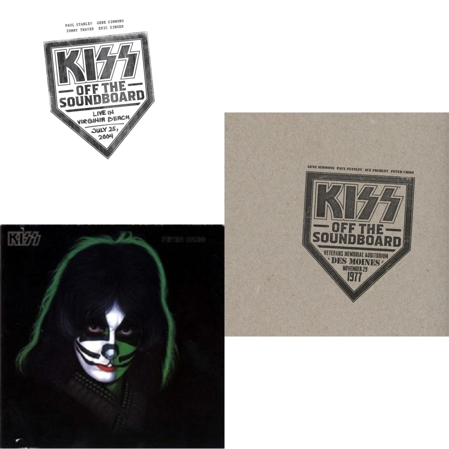 Kiss - Kiss Off The Soundboard: Live In Virginia Beach (3LP) & Kiss Off The Soundboard: Live In Des Moines (2LP) & Peter Criss