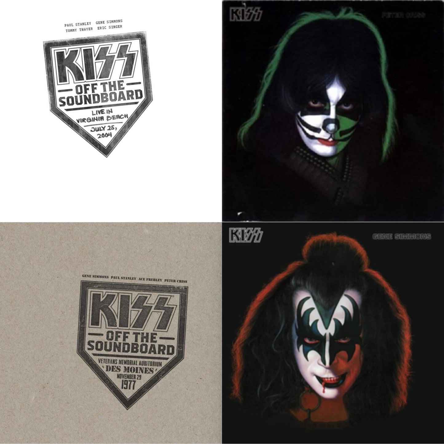 Kiss - Kiss Off The Soundboard: Live In Virginia Beach (3LP) & Kiss Off The Soundboard: Live In Des Moines (2LP) & Gene Simmons & Peter Criss