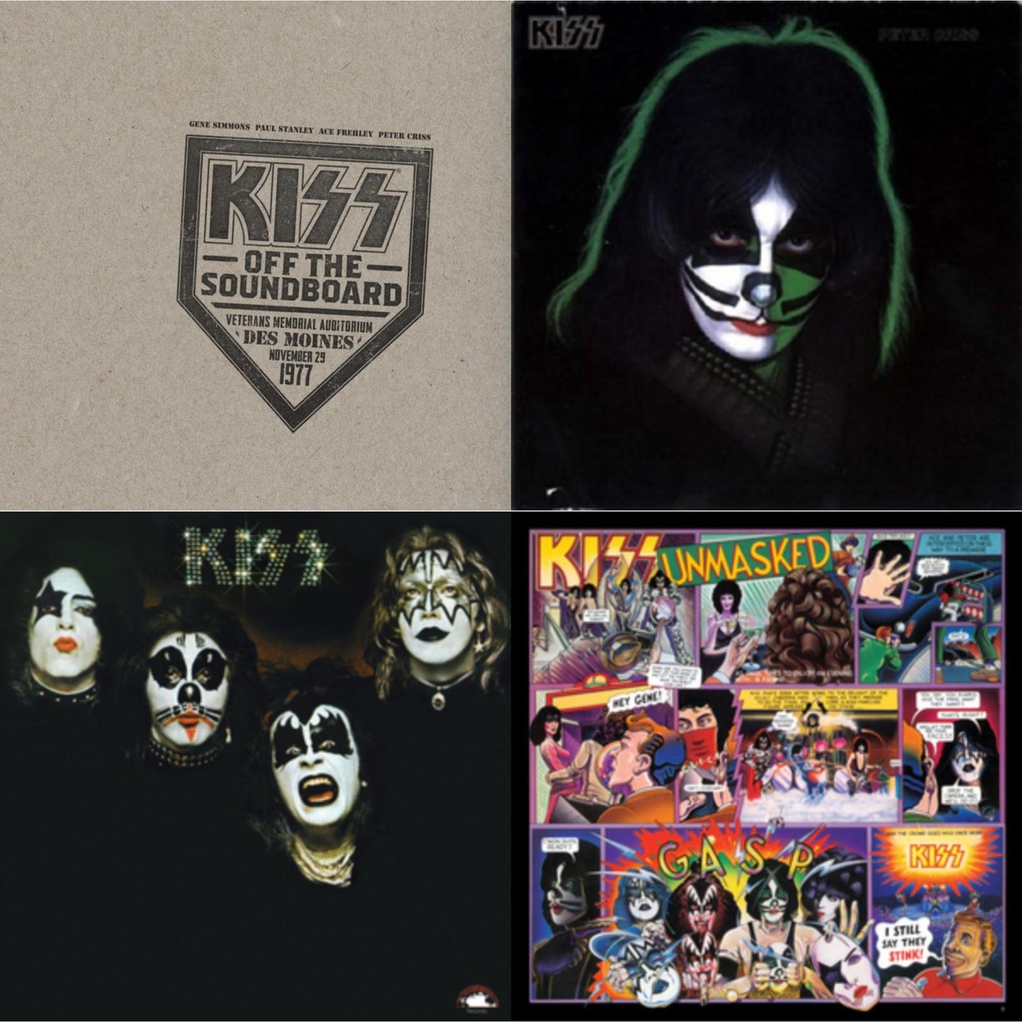 Kiss - Kiss Off The Soundboard: Live In Des Moines (2LP) & Kiss & Unmasked & Peter Criss