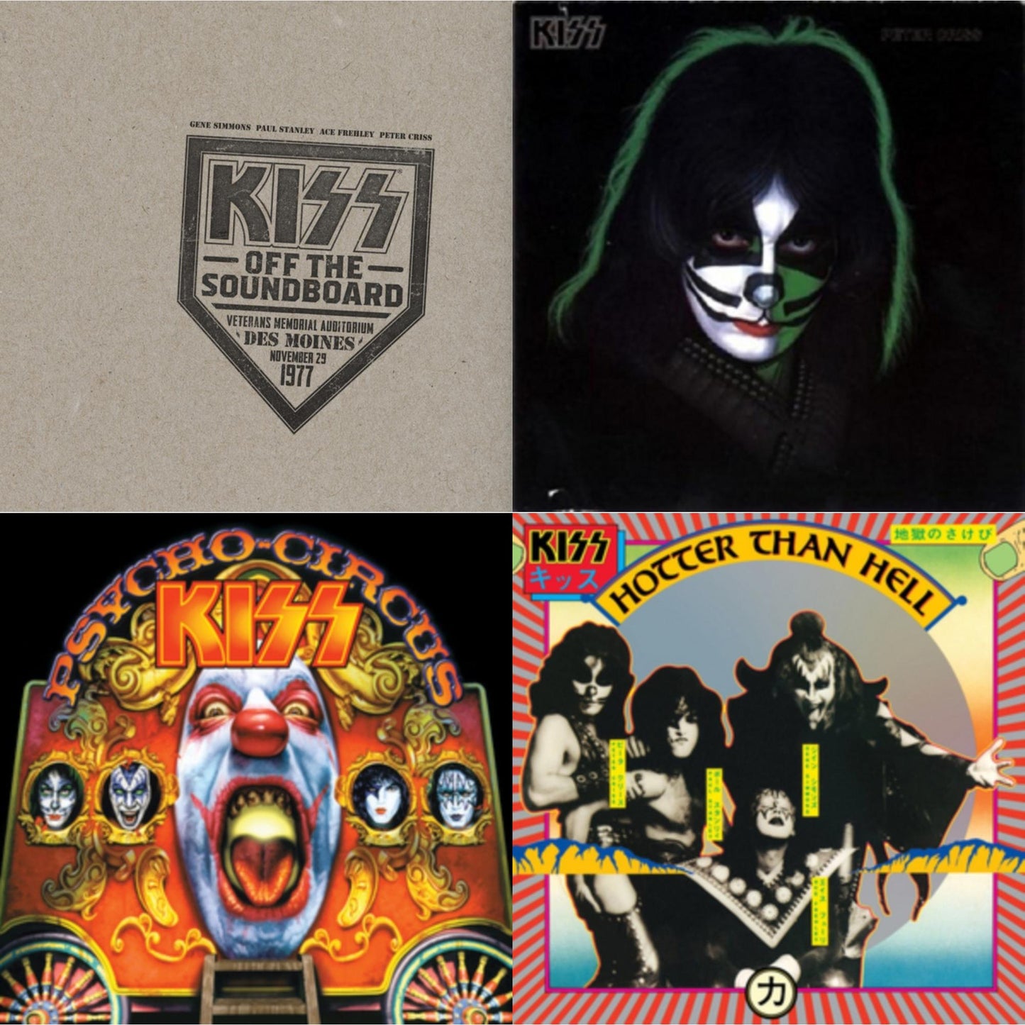 Kiss - Kiss Off The Soundboard: Live In Des Moines (2LP) & Peter Criss & Psycho Circus & Hotter Than Hell