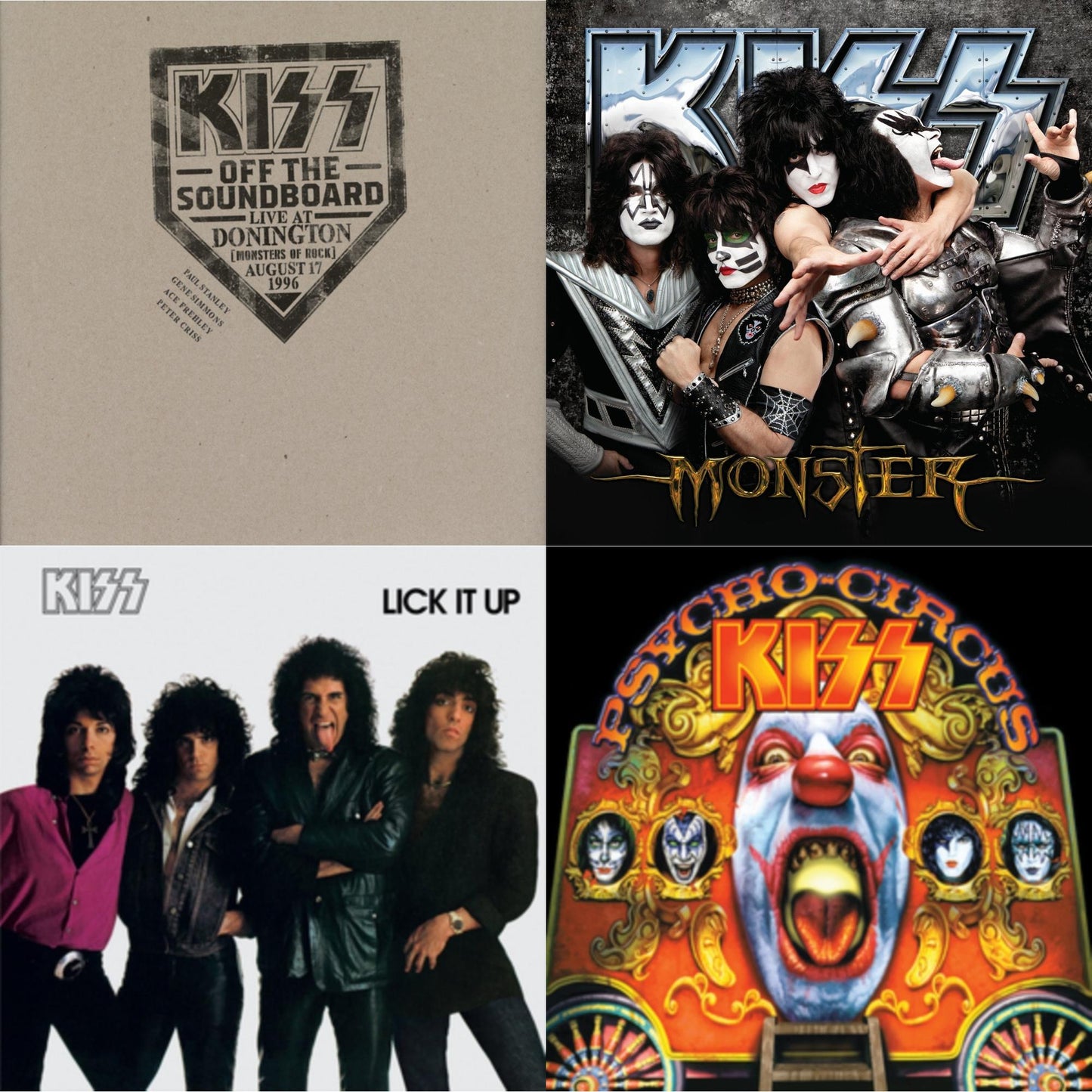 Kiss - Kiss Off The Soundboard: Donington 1996 (Live) (3LP) & Monster & Lick It Up & Psycho Circus
