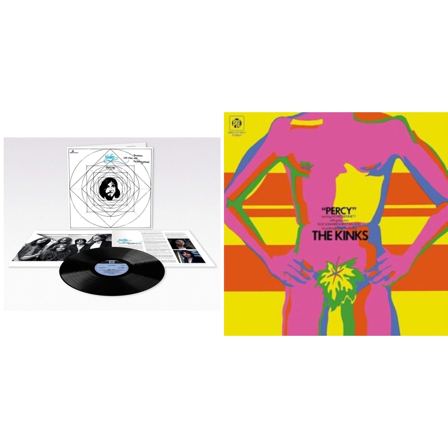 Kinks - Lola Versus Powerman & The Moneygoround: Pt. 1 (180G/Remastered/Booklet) & Percy - LP Vinyl Bundle