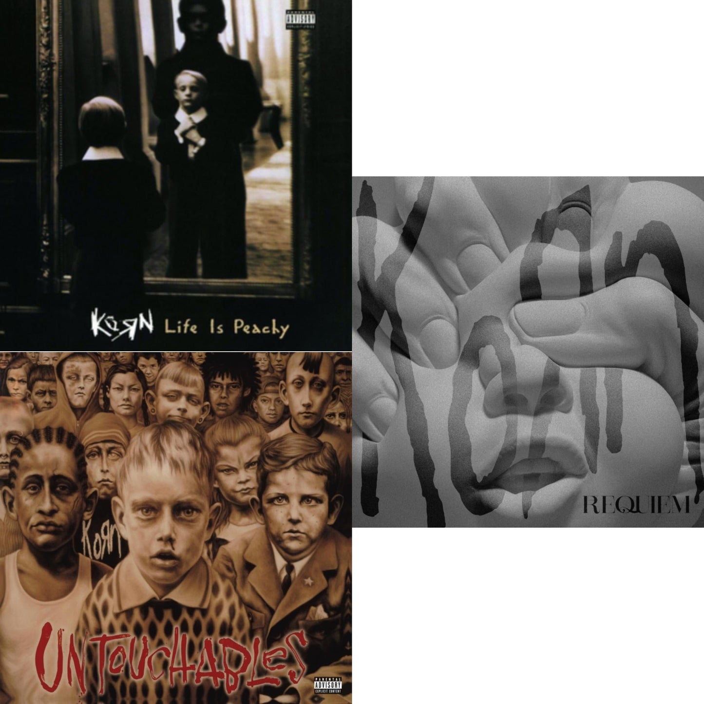 Korn - Untouchables (X) (2LP/140G) & Life Is Peachy (180G) & Requiem