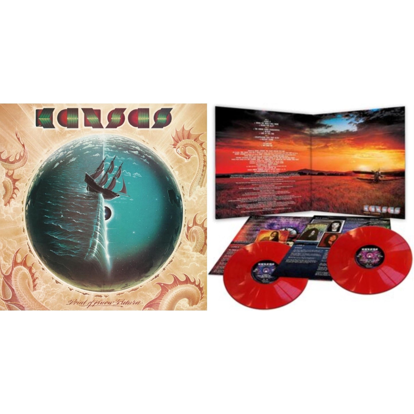Kansas - Point Of Know Return (Dl Code) & Somewhere To Elsewhere (Red LP Vinyl)