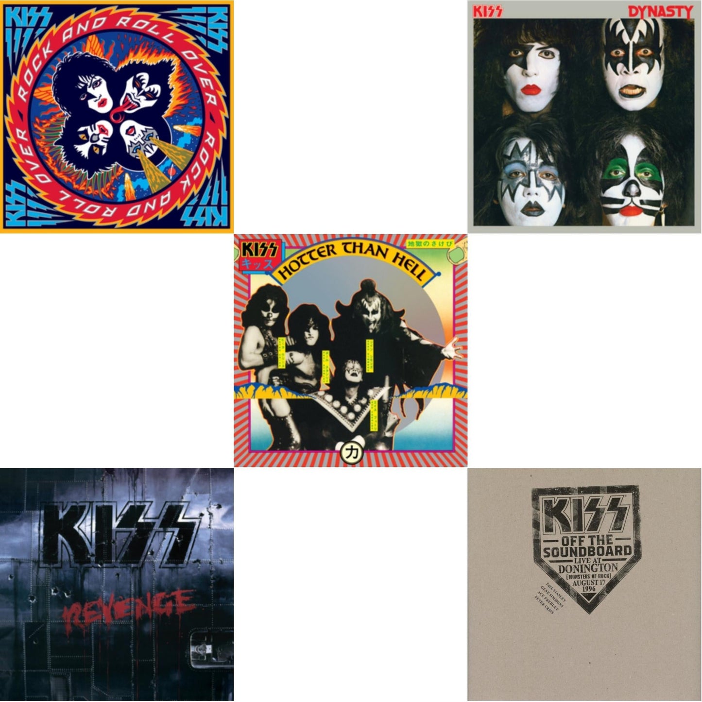 Kiss - Kiss Off The Soundboard: Donington 1996 (Live) (3LP) & Revenge & Dynasty & Hotter Than Hell & Rock & Roll Over