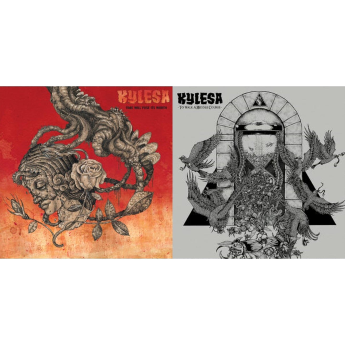 Kylesa - To Walk A Middle Course (Sea Blue LP Vinyl) & Time Will Fuse Its Worth (Orange LP Vinyl)
