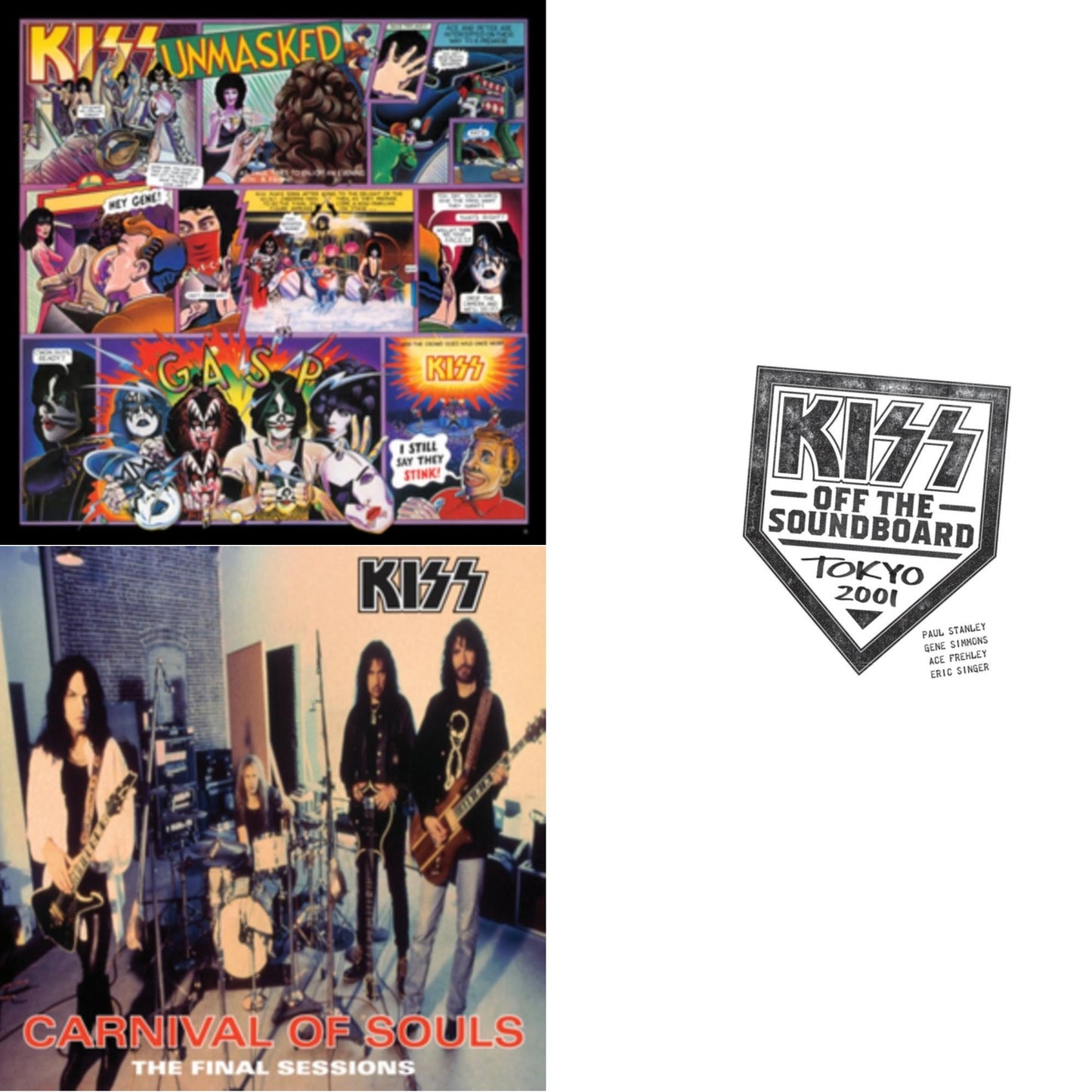Kiss - Kiss Off The Soundboard: Tokyo 2001 (3LP) & Unmasked & Carnival Of Souls