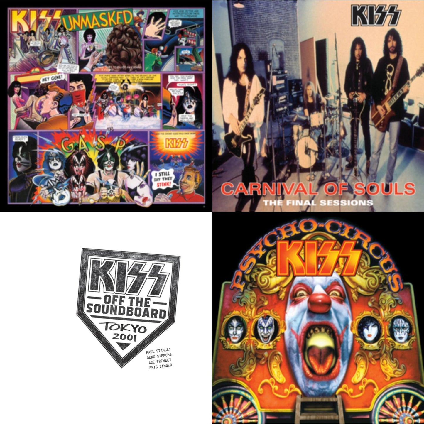 Kiss - Kiss Off The Soundboard: Tokyo 2001 (3LP) & Psycho Circus & Unmasked & Carnival Of Souls