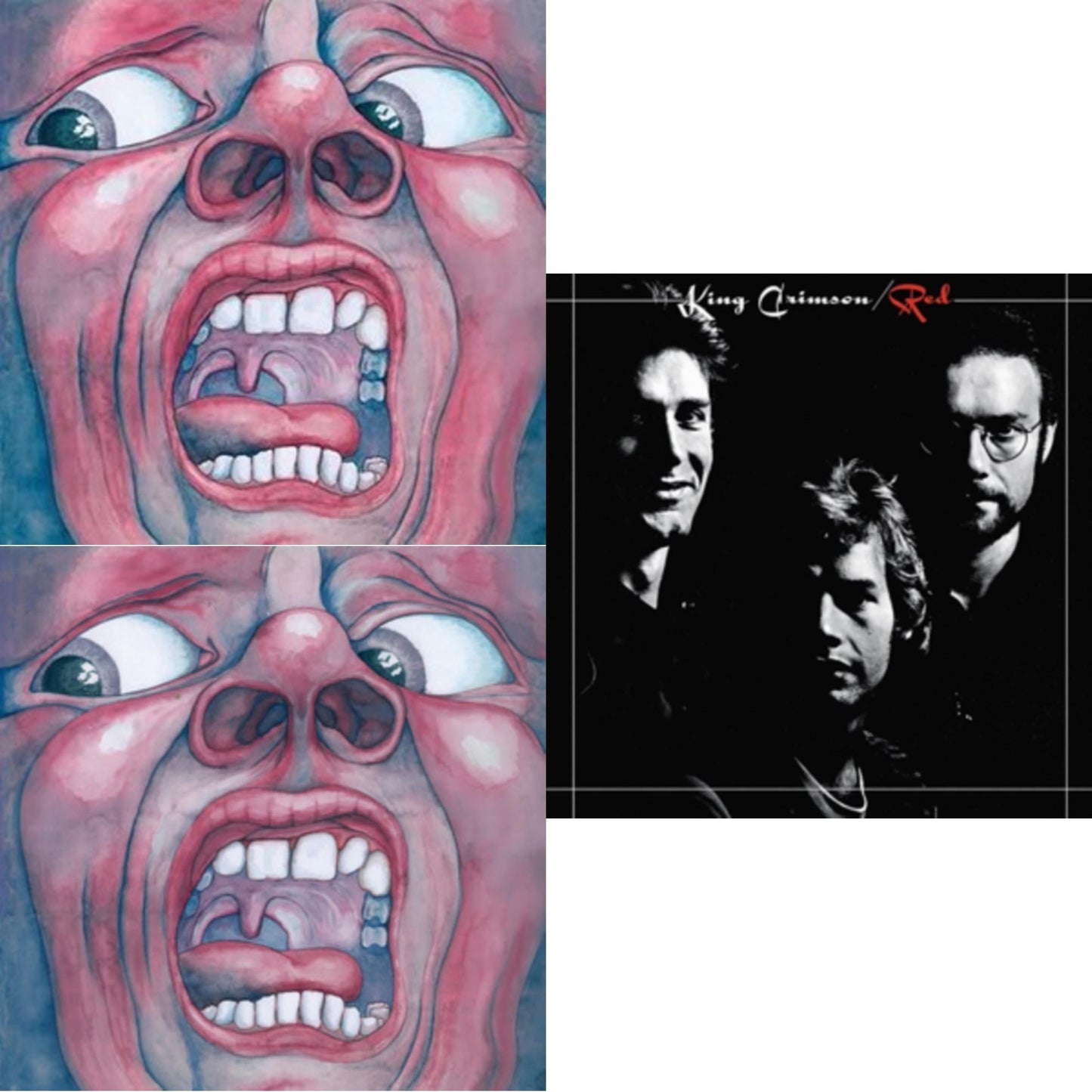 King Crimson - In The Court Of Crimson (200G/Remix/Ltd) & Red (200G) & In The Court Of The Crimson King (200G) - LP Vinyl Bundle