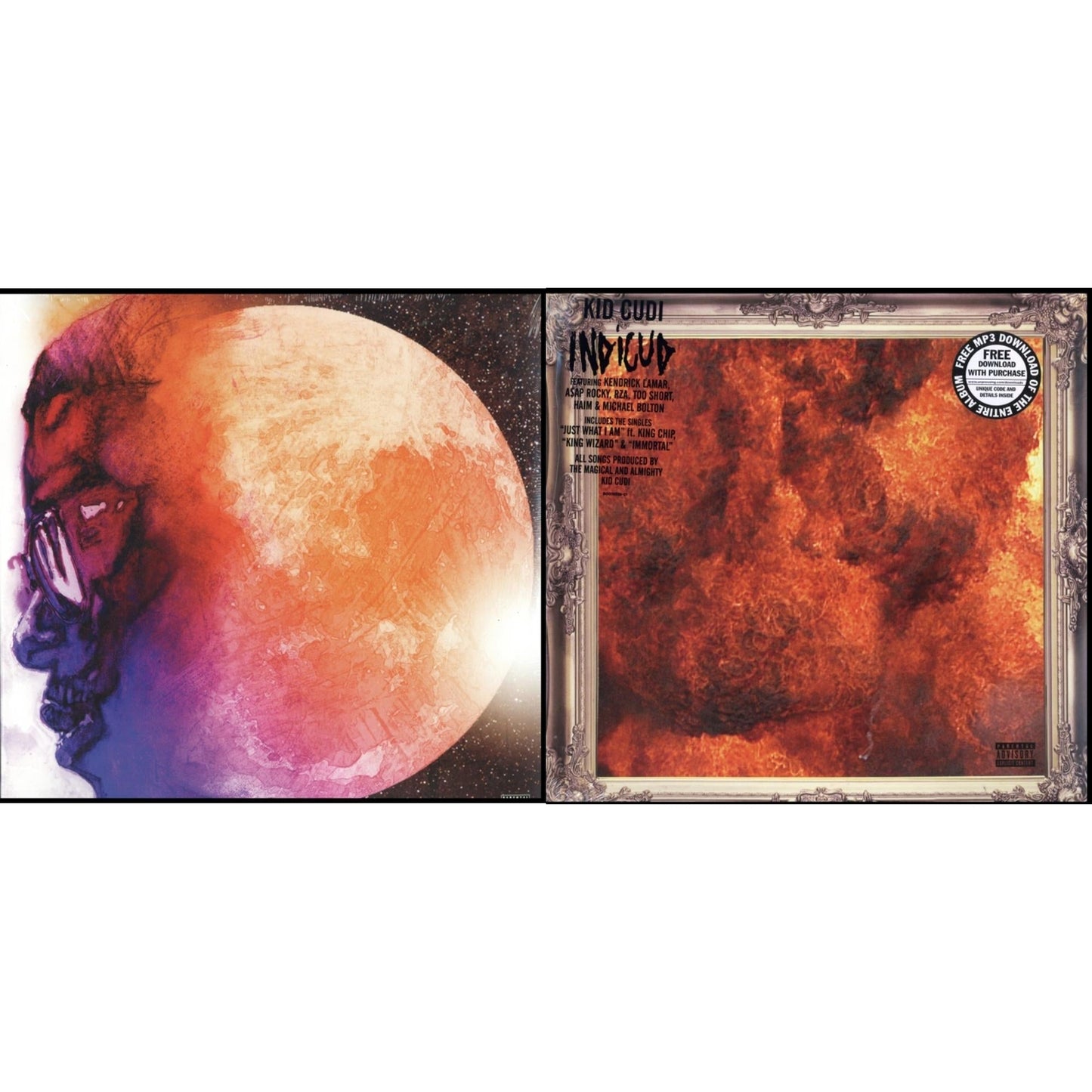 Kid Cudi - Man On Moon: End Of Day & Indicud - LP Vinyl Bundle