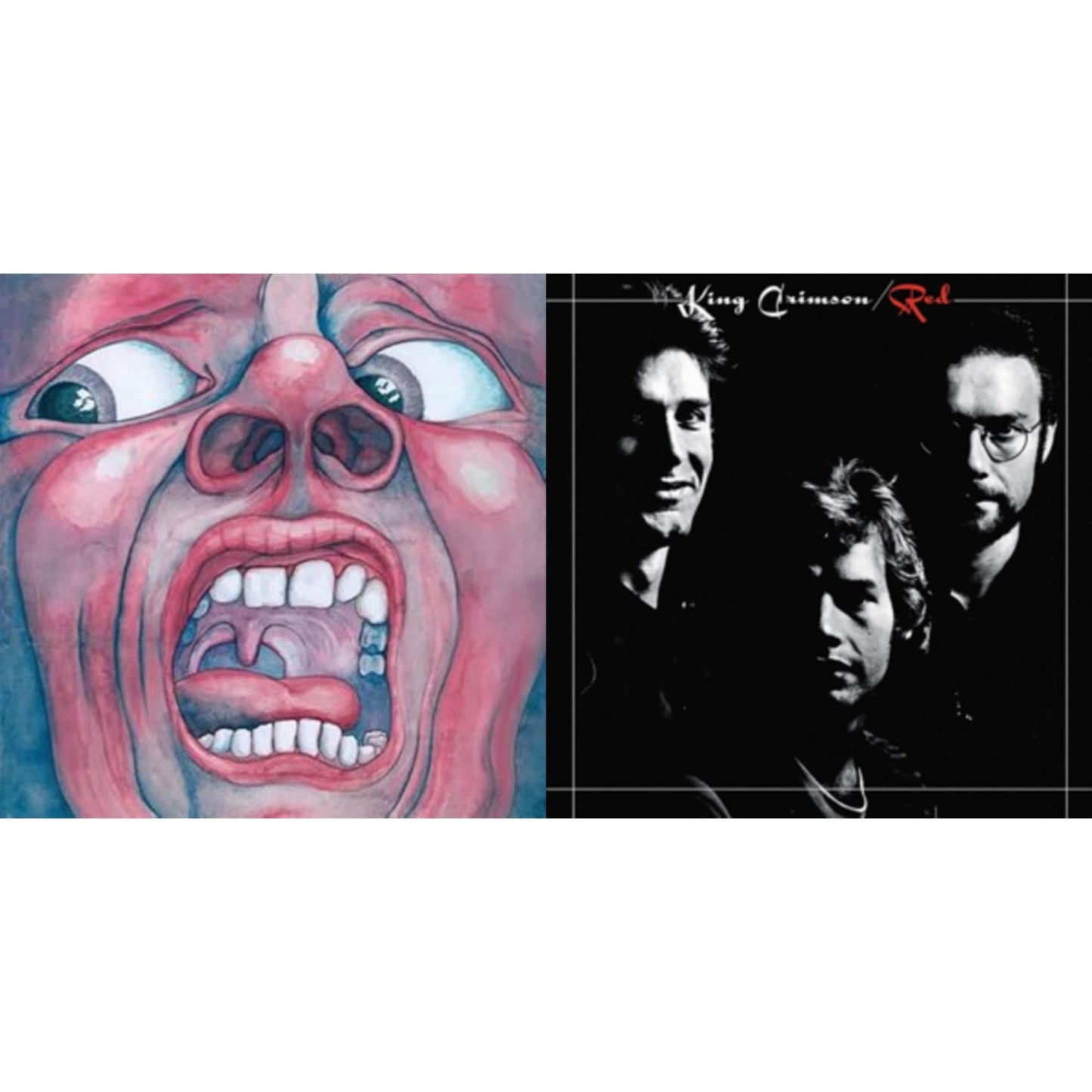 King Crimson - In The Court Of Crimson (200G/Remix/Ltd) & Red (200G) - LP Vinyl Bundle