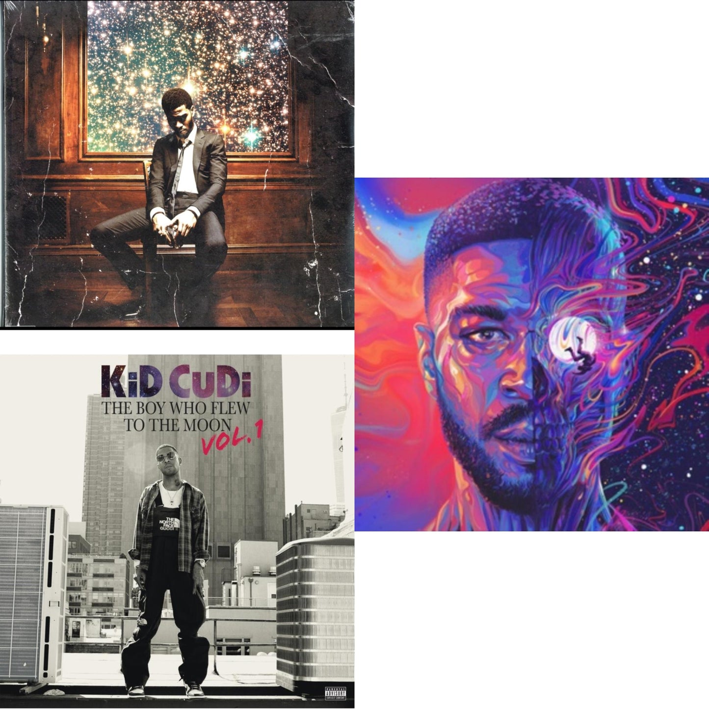 Kid Cudi - Man On The Moon Iii: The Chosen (2LP) & Boy Who Flew To & Man On Moon 2: Legend Of Mr Rager