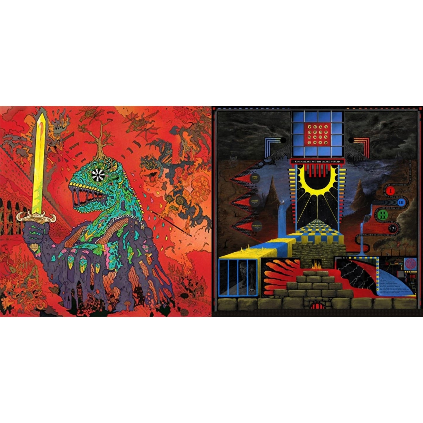King Gizzard & The Lizard Wizard - Polygondwanaland & 12 Bar Bruise (Sea Foam Green LP Vinyl)