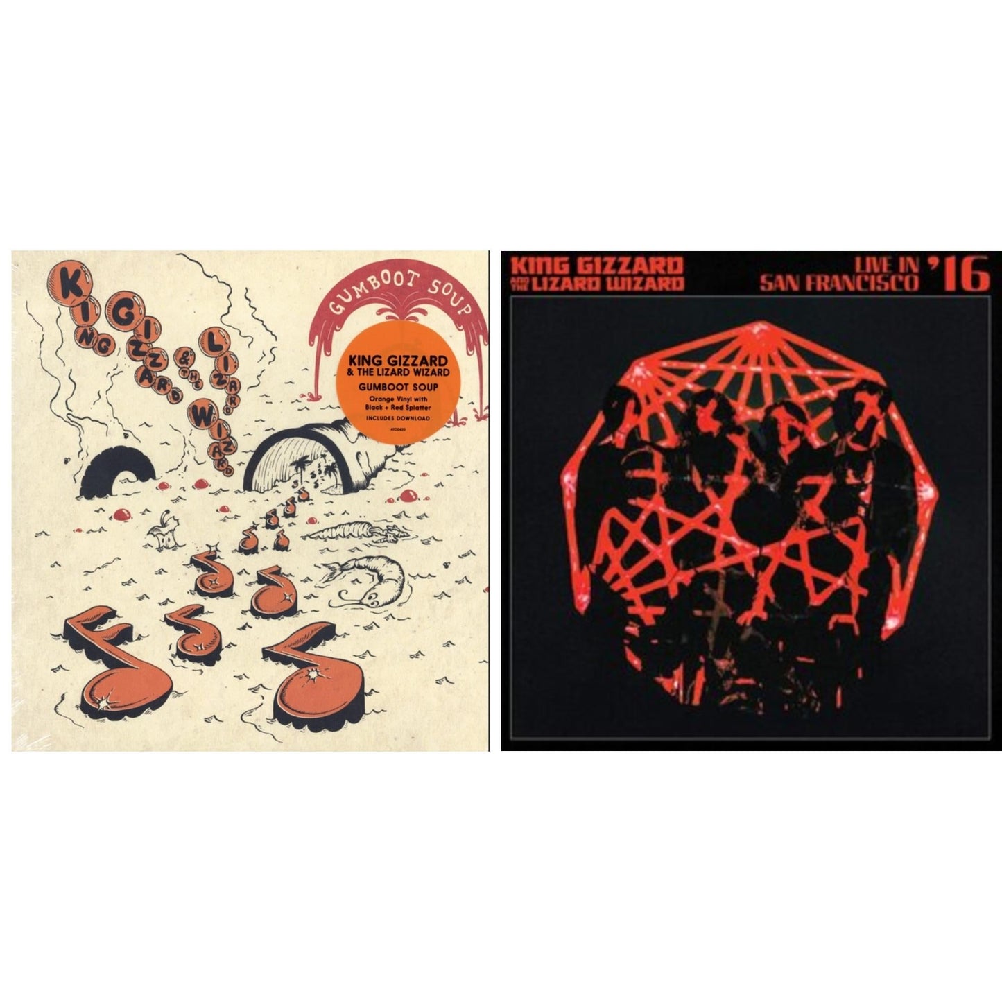 King Gizzard & The Lizard Wizard - Gumboot Soup & Live In San Francisco '16 (Deluxe/2LP/Fog/Sunburst Vinyl)