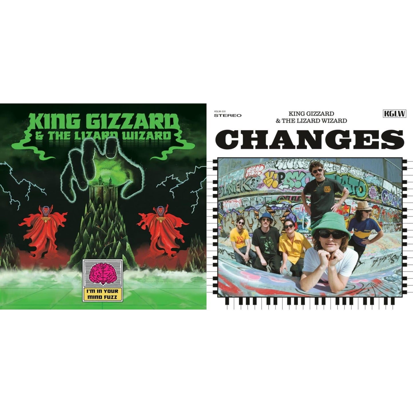 King Gizzard & The Lizard Wizard - I'm In Your Mind Fuzz & Changes (Recycled Black Wax LP Vinyl)