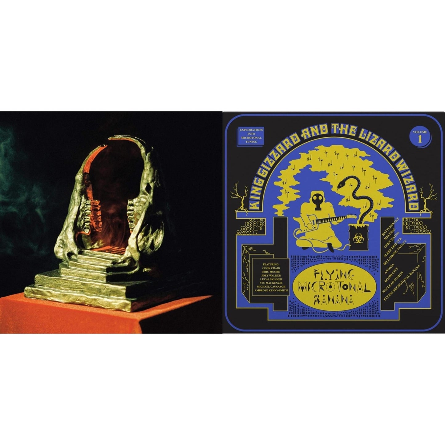 King Gizzard & The Lizard Wizard - Infest The Rats' Nest (Red/Black LP Vinyl) & Flying Microtonal Banana (Randomly Colored Recycled LP Vinyl)
