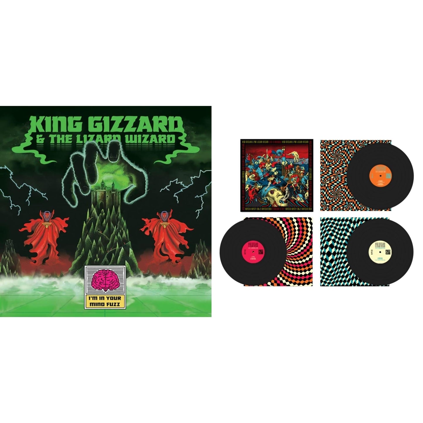 King Gizzard & The Lizard Wizard - Live In Brussels '19 (Fuzz Club Official Bootleg) & I'm In Your Mind Fuzz - LP Vinyl Bundle