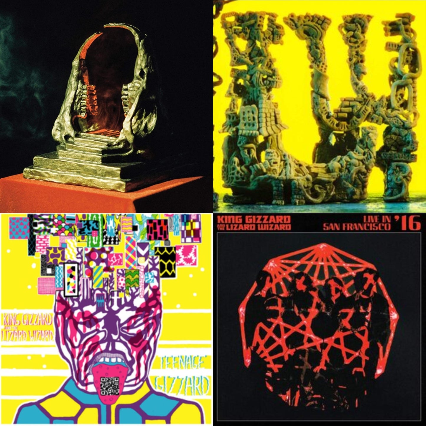 King Gizzard & The Lizard Wizard - Teenage Gizzard (Fuzz Club Official Bootleg) (Deluxe Edition) & L.W. & Infest The Rats' Nest (Red/Black LP Vinyl) & Live In San Francisco '16 (Deluxe/2LP/Fog/Sunburst Vinyl)