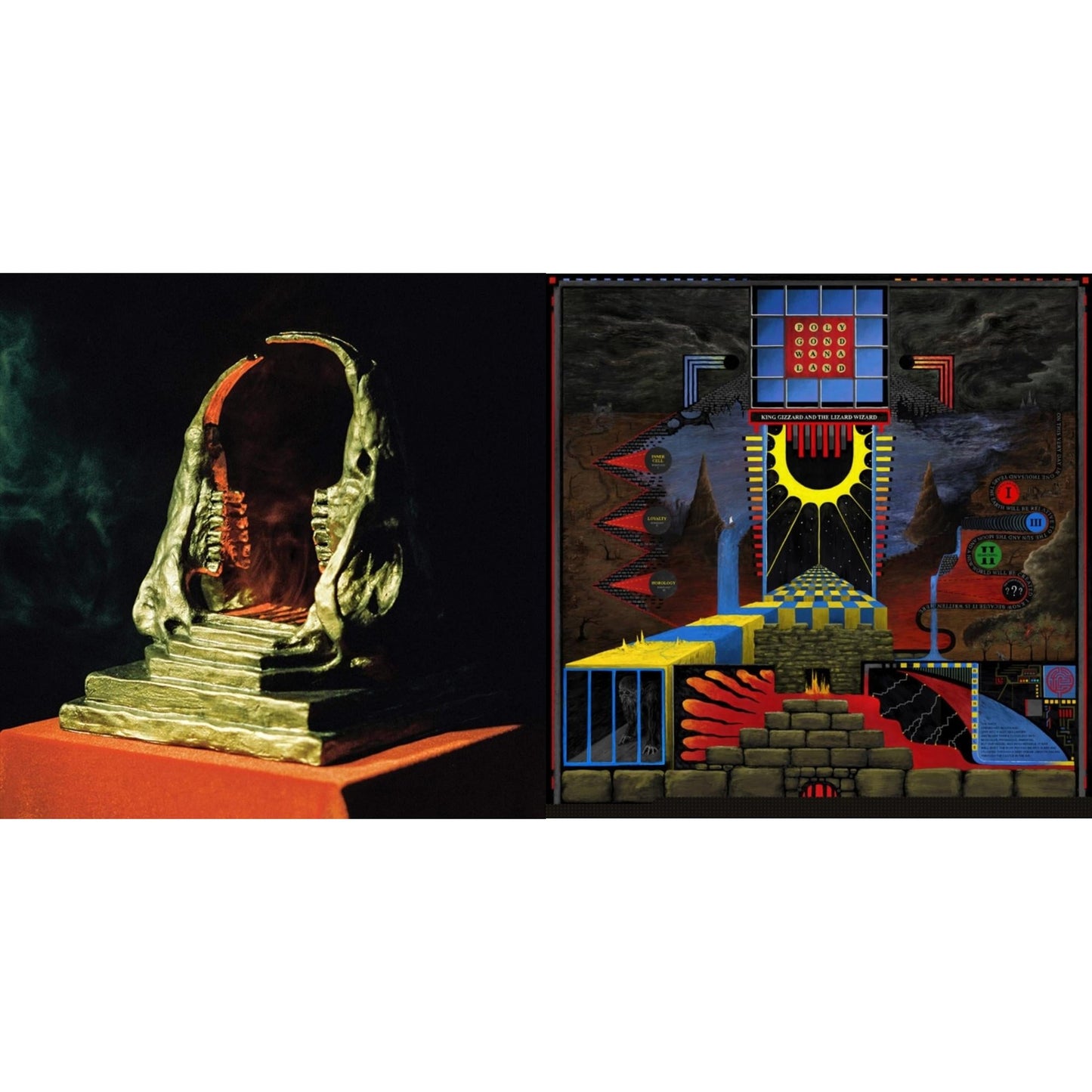 King Gizzard & The Lizard Wizard - Polygondwanaland & Infest The Rats' Nest (Red/Black LP Vinyl)