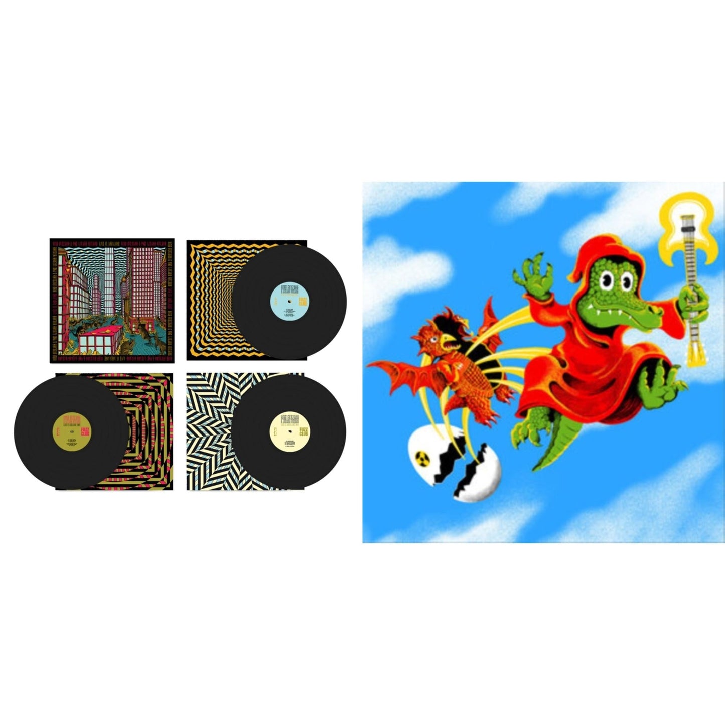 King Gizzard & The Lizard Wizard - Live In Asheville '19 (Fuzz Club Official Bootleg) & Live In Melbourne '21 (Yellow Vinyl/2LP) (I)