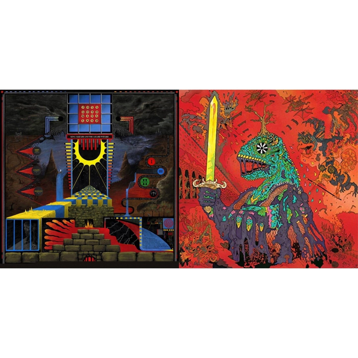 King Gizzard & The Lizard Wizard - Polygondwanaland & 12 Bar Bruise (Sea Foam Green LP Vinyl)