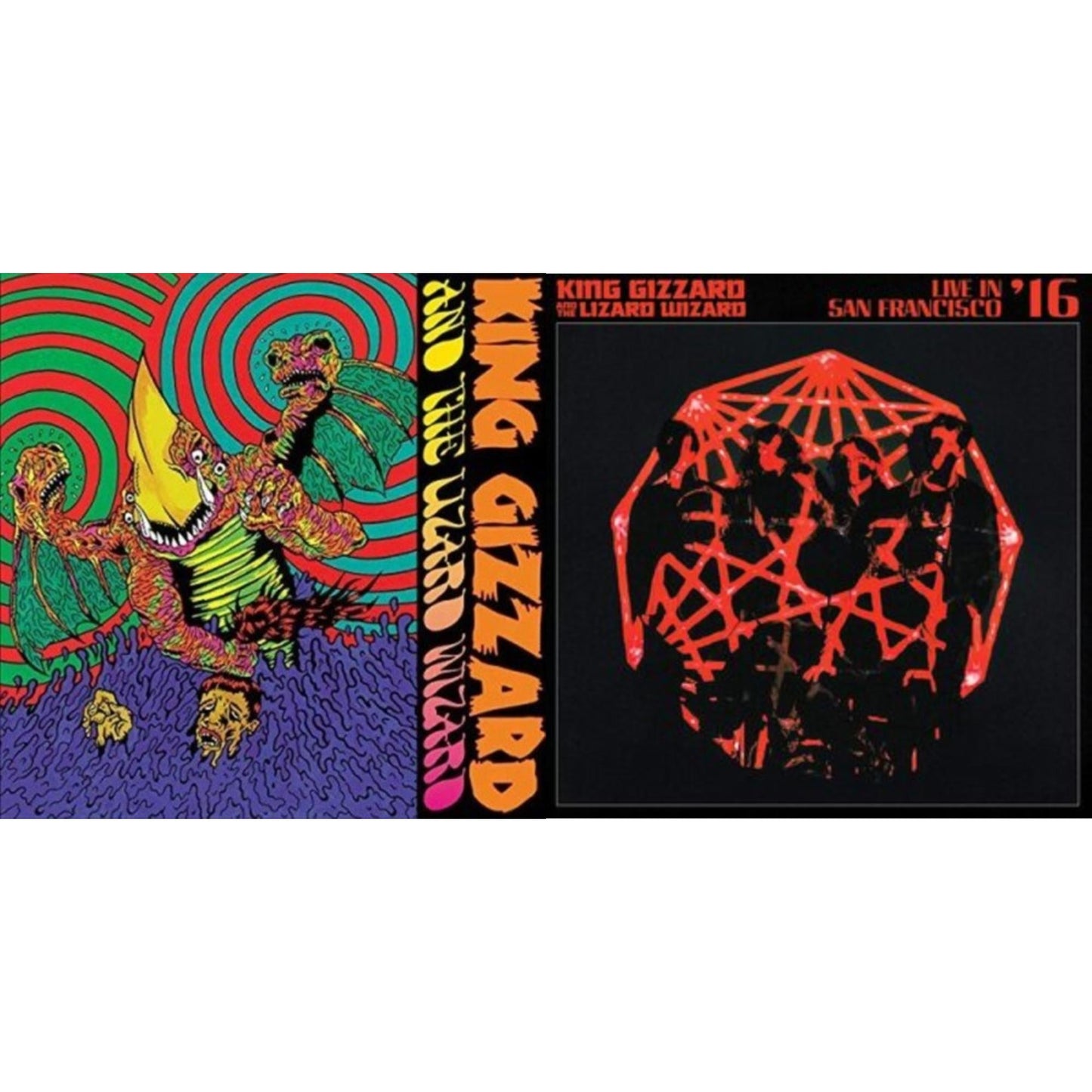 King Gizzard & The Lizard Wizard - Willoughby's Beach (Tangerine LP Vinyl) & Live In San Francisco '16 (Deluxe/2LP/Fog/Sunburst Vinyl)