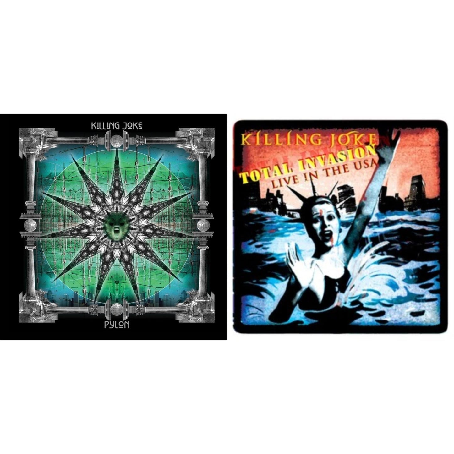 Killing Joke - Pylon (Green Vinyl/3LP) & Total Invasion Live In The Usa