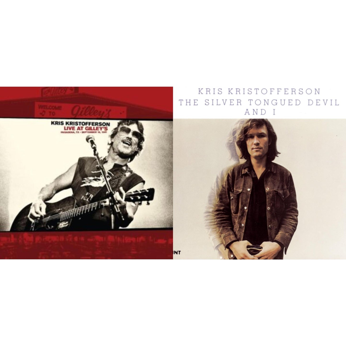 Kris Kristofferson - Live At Gilley’S: Pasadena,Tx: September 15, 1981 & Silver Tongued Devil & I - CD Bundle