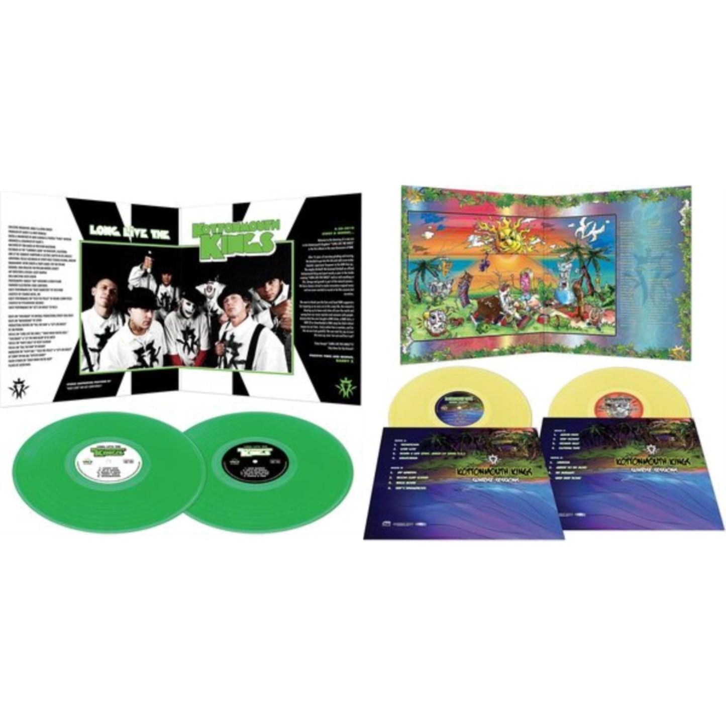 Kottonmouth Kings - Long Live The Kings (Green Vinyl/2LP) & Sunrise Sessions (Yellow LP Vinyl)