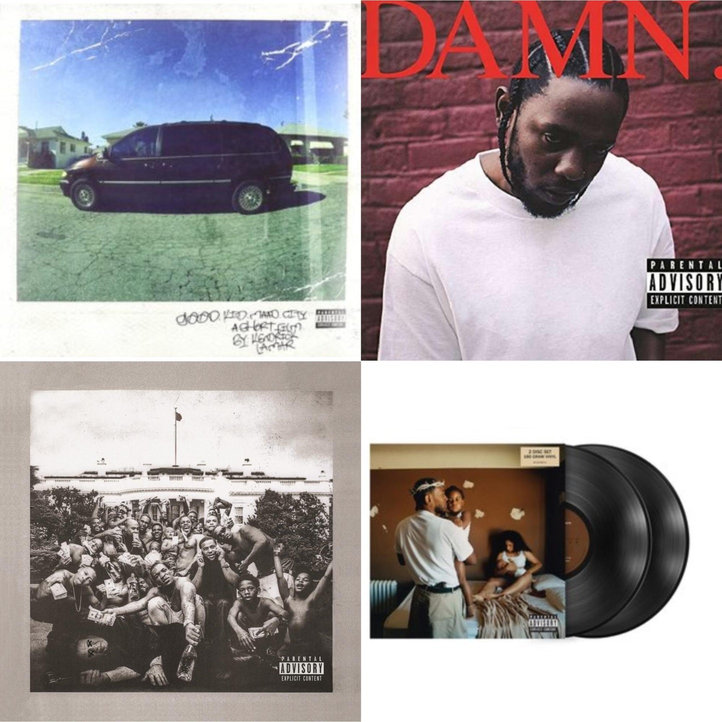 Kendrick Lamar - Mr. Morale & The Big Steppers (180G/2LP) & Good Kid, M.A.A.D City & To Pimp A Butterfly & Damn. (X) (2LP/180G)