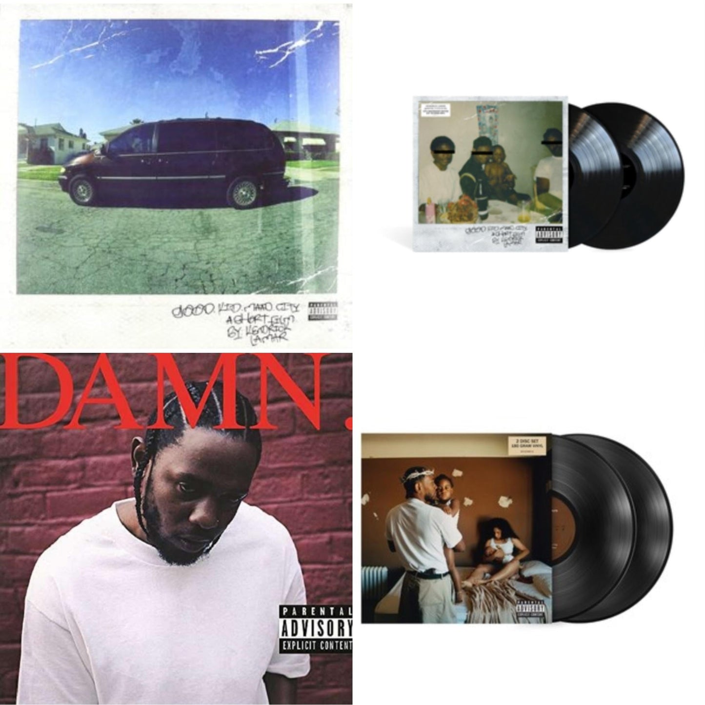 Kendrick Lamar - Mr. Morale & The Big Steppers (180G/2LP) & Good Kid, M.A.A.D City (X) (10Th Anniversary Edition/2LP) & Good Kid, M.A.A.D City & Damn. (X) (2LP/180G)
