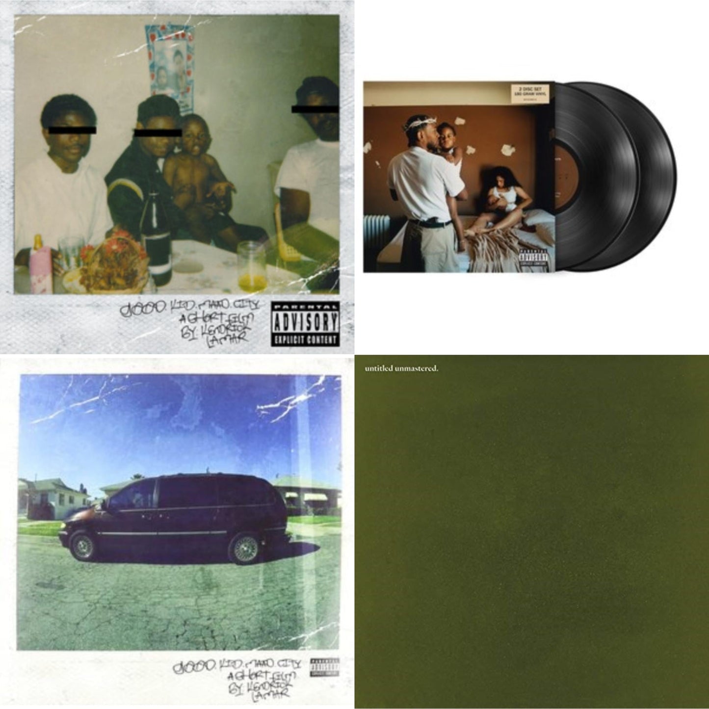 Kendrick Lamar - Good Kid, M.A.A.D City (X) (10Th Anniversary Edition/2LP) & Mr. Morale & The Big Steppers (180G/2LP) & Good Kid, M.A.A.D City & Untitled Unmastered