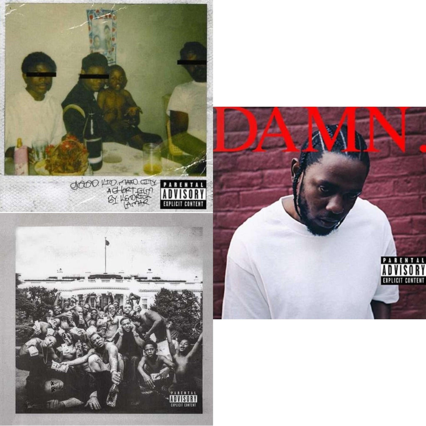 Kendrick Lamar - Good Kid, M.A.A.D City (Remixes) & To Pimp A Butterfly & Damn. - CD Bundle