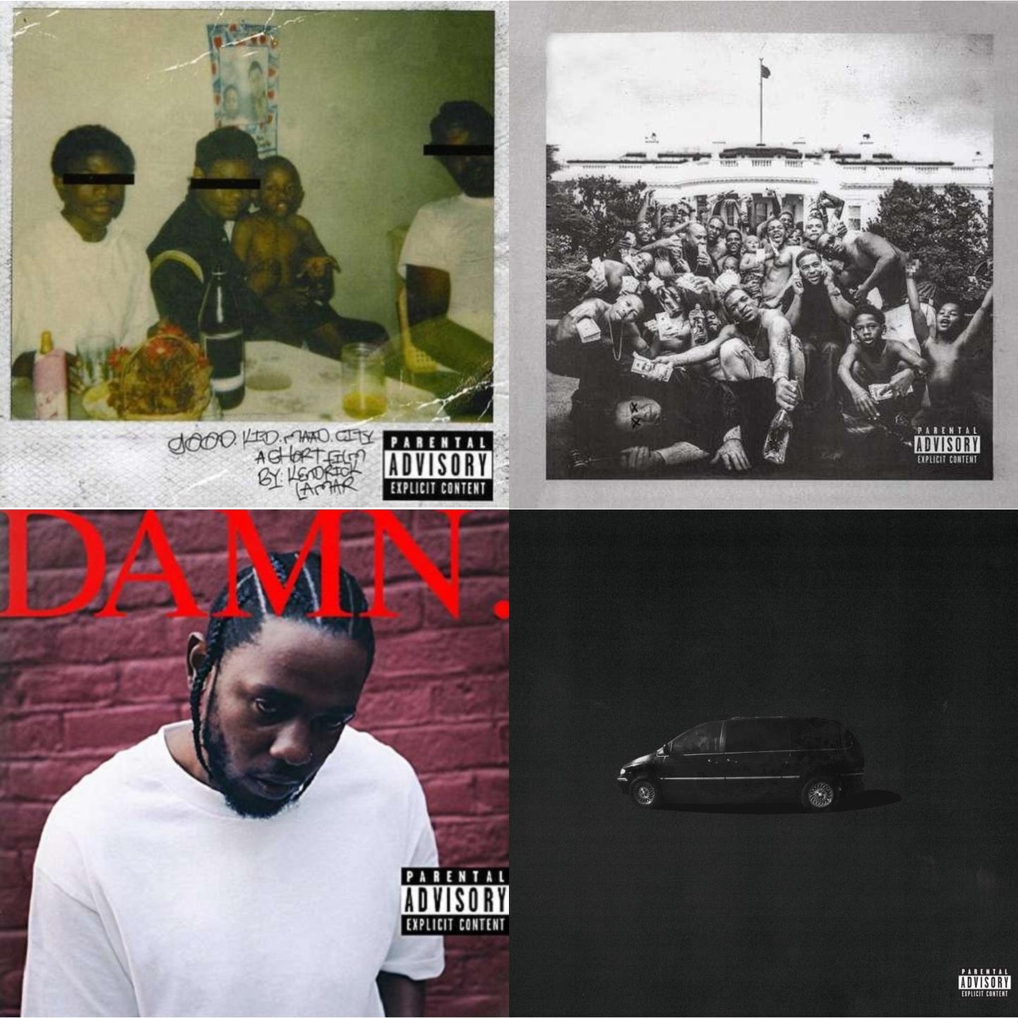 Kendrick Lamar - Good Kid, M.A.A.D City (X) (10Th Anniversary Edition) & Good Kid, M.A.A.D City (Remixes) & To Pimp A Butterfly & Damn. - CD Bundle