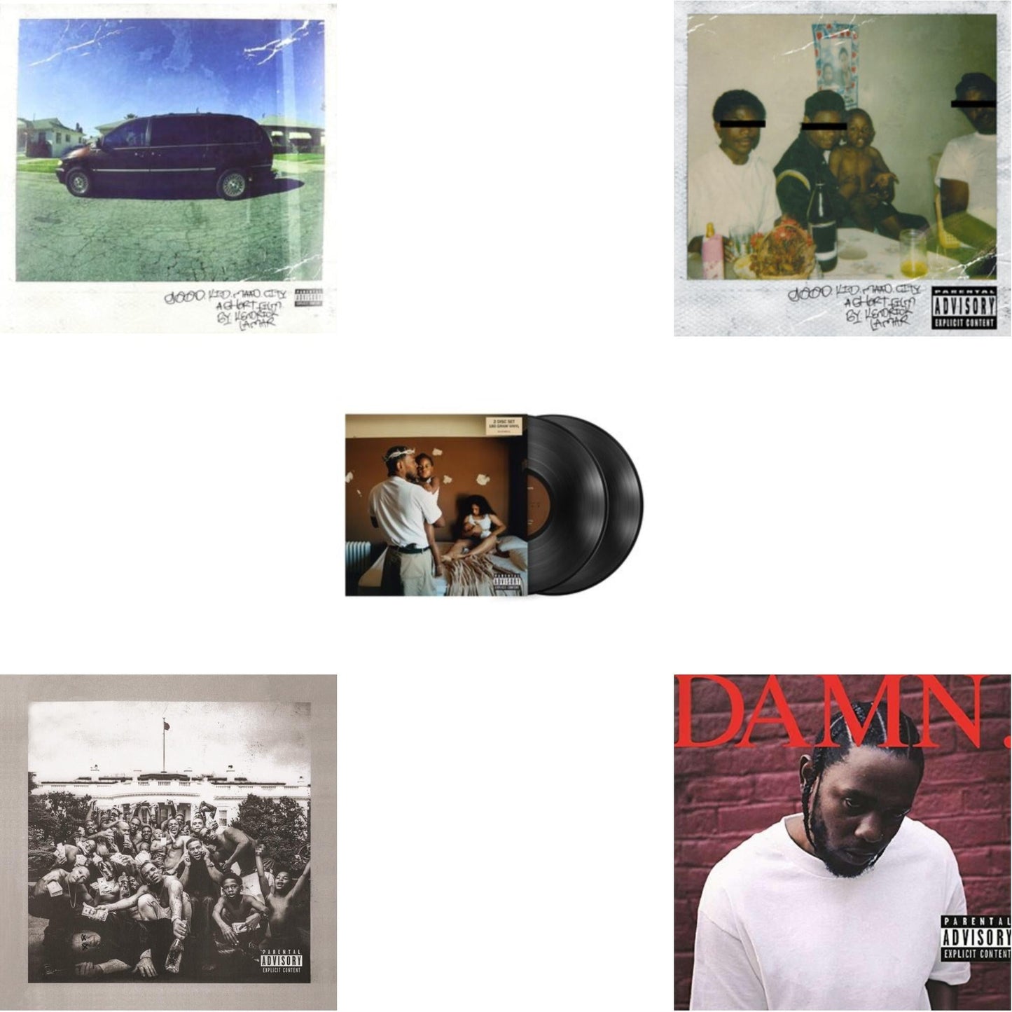 Kendrick Lamar - Good Kid, M.A.A.D City & To Pimp A Butterfly & Mr. Morale & The Big Steppers (180G/2LP) & Good Kid, M.A.A.D City (X) (10Th Anniversary Edition/2LP) & Damn. (X) (2LP/180G)