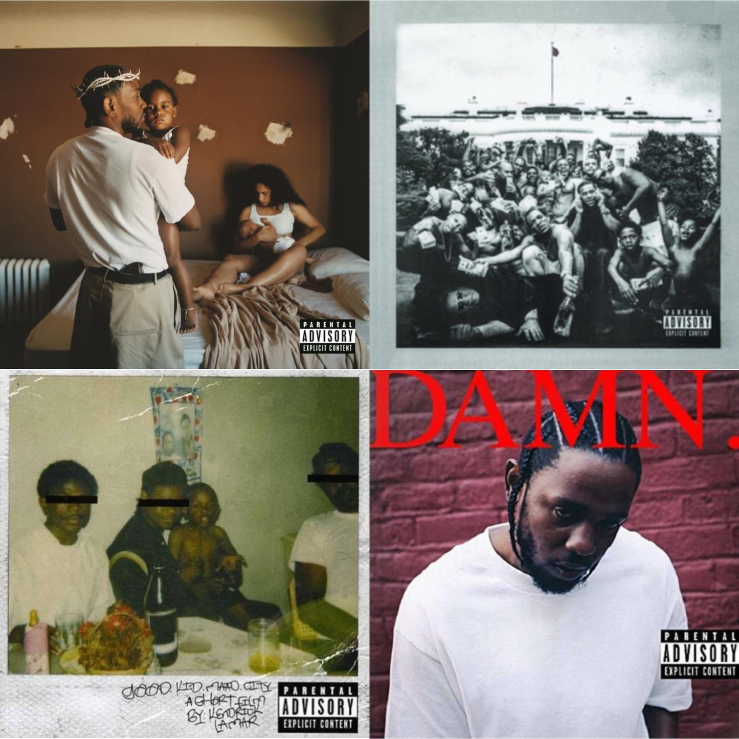 Kendrick Lamar - Mr. Morale & The Big Steppers (X) & Good Kid, M.A.A.D City (Remixes) & To Pimp A Butterfly & Damn. - CD Bundle