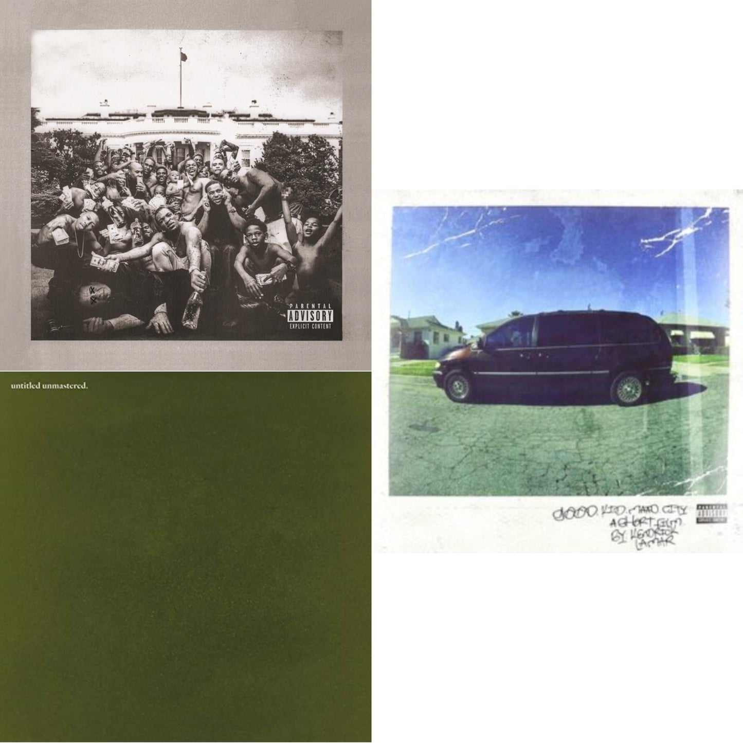 Kendrick Lamar - Good Kid, M.A.A.D City & To Pimp A Butterfly & Untitled Unmastered - LP Vinyl Bundle