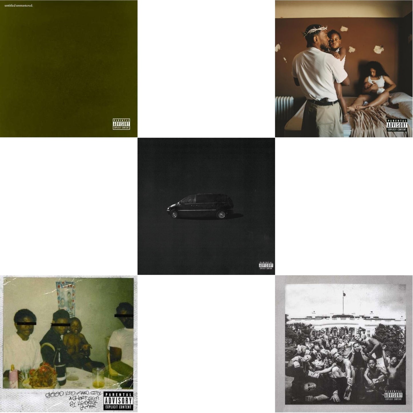 Kendrick Lamar - Mr. Morale & The Big Steppers (X) & Good Kid, M.A.A.D City (X) (10Th Anniversary Edition) & Good Kid, M.A.A.D City (Remixes) & To Pimp A Butterfly & Untitled Unmastered (X) - CD Bundle