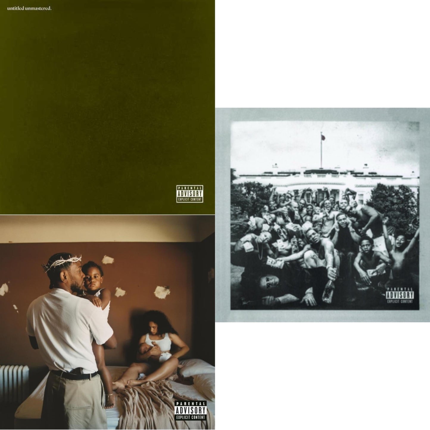 Kendrick Lamar - Mr. Morale & The Big Steppers (X) & To Pimp A Butterfly & Untitled Unmastered (X) - CD Bundle