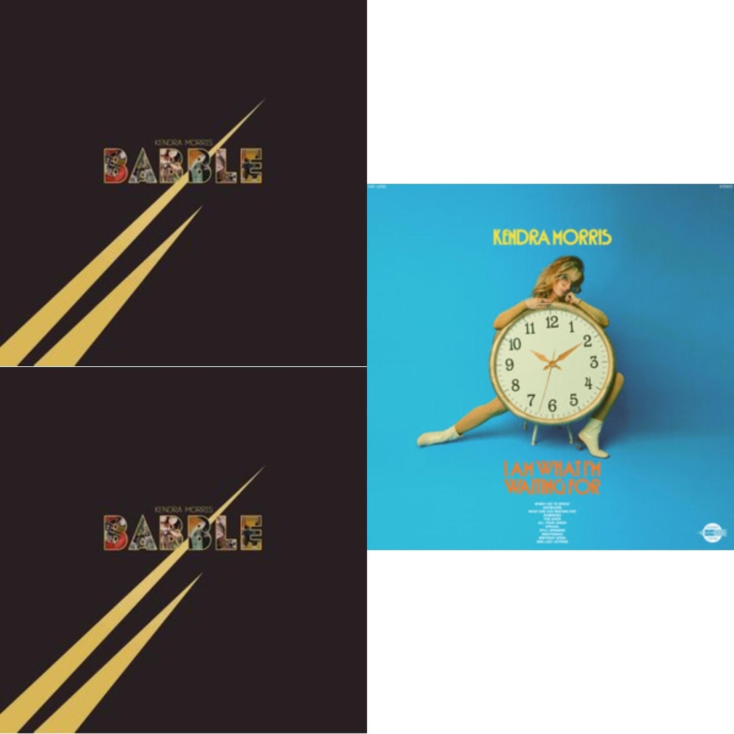 Kendra Morris - Babble & Babble (Gold Swirl LP Vinyl) & I Am What I'm Waiting For (Transparent Blue W/ White Swirl LP Vinyl)