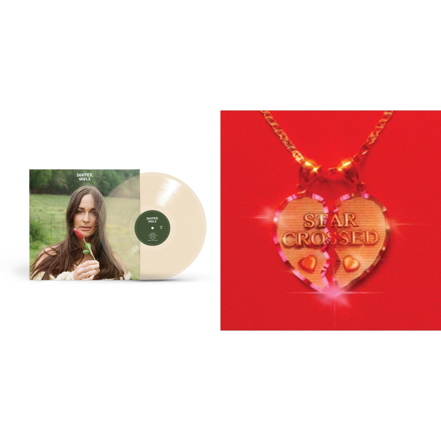 Kacey Musgraves - Deeper Well (Transparent Cream LP Vinyl) & Star-Crossed (Neon Yellow LP Vinyl)
