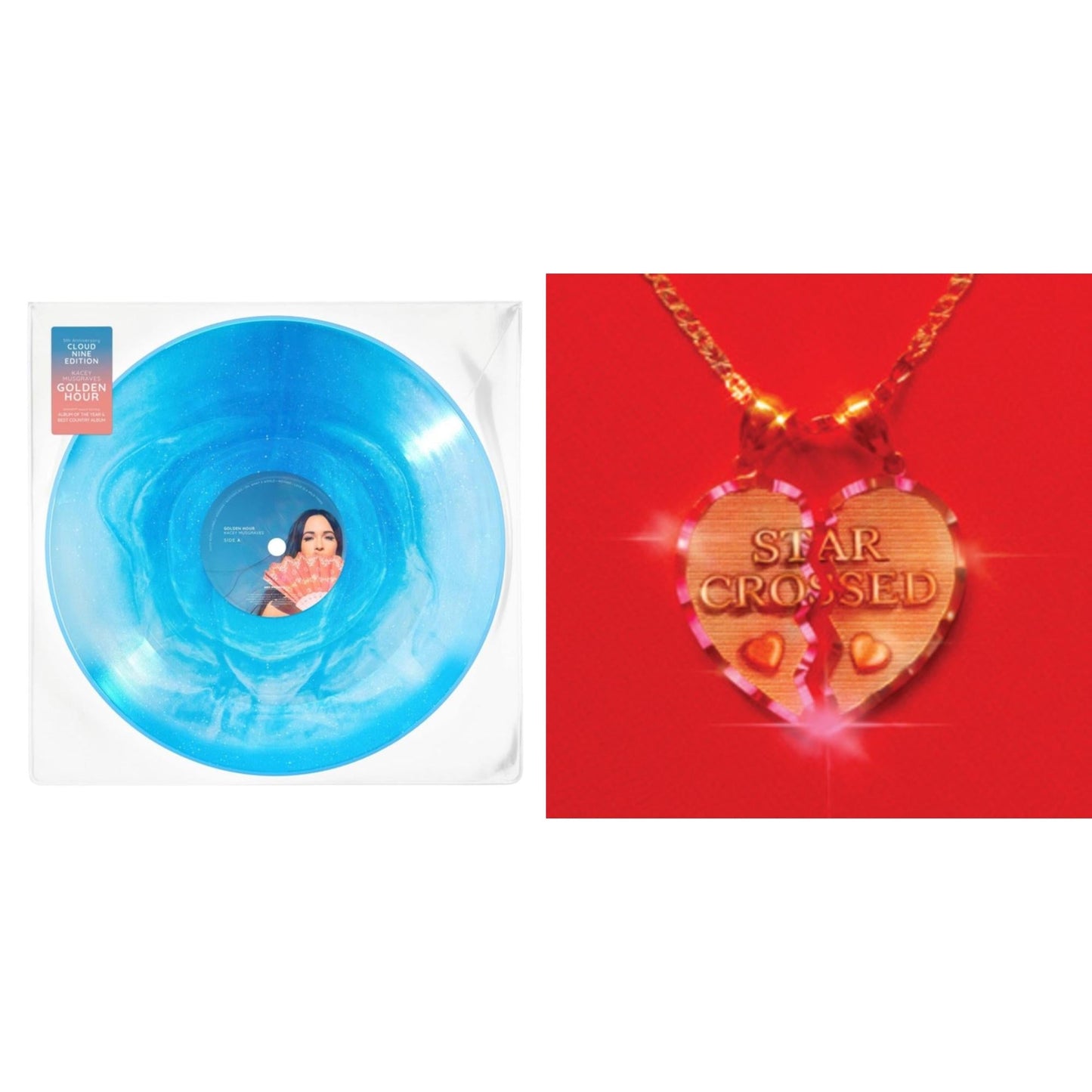 Kacey Musgraves - Golden Hour (Cloud Nine Edition LP Vinyl) & Star-Crossed (Neon Yellow LP Vinyl)