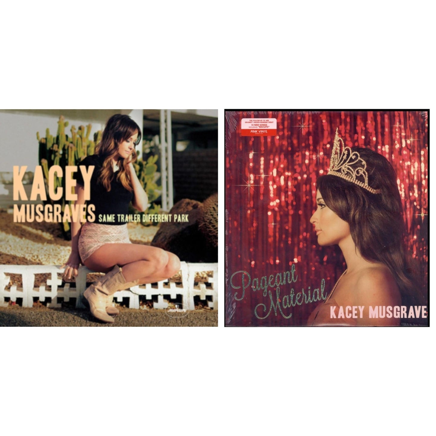 Kacey Musgraves - Same Trailer Different Park & Pageant Material (Pink/White LP Vinyl)