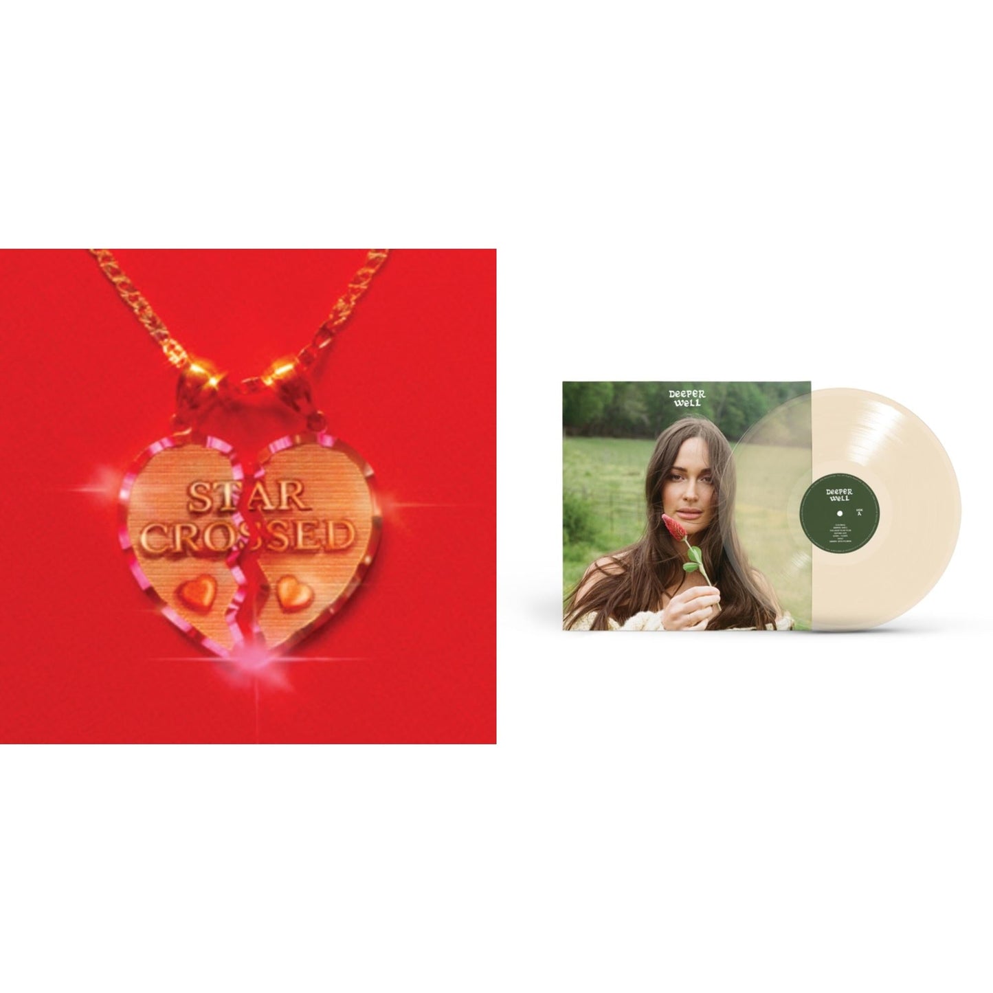 Kacey Musgraves - Star-Crossed (Ruby Red LP Vinyl) & Deeper Well (Transparent Cream LP Vinyl)