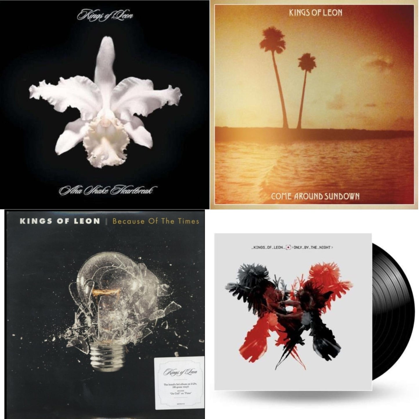 Kings Of Leon - Come Around Sundown (2LP/Gatefold) & Aha Shake Heartbreak (2LP/180G/Gatefold) & Because Of The Times (2LP/180G/Gatefold) & Only By The Night